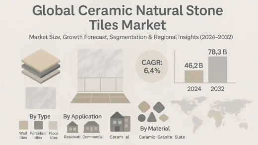 Global Ceramic Natural Stone Tiles Market to Reach USD 78.3 Billion by 2032, Exhibiting a CAGR of 6.4%