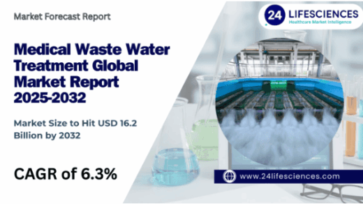 Medical Waste Water Treatment Market Size to Hit USD 16.2 Billion by 2032 at 6.3% CAGR