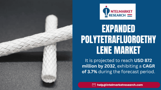 Expanded Polytetrafluoroethylene (ePTFE) Market Size to Reach USD 872 Million by 2032 | Key Trends and Forecasts