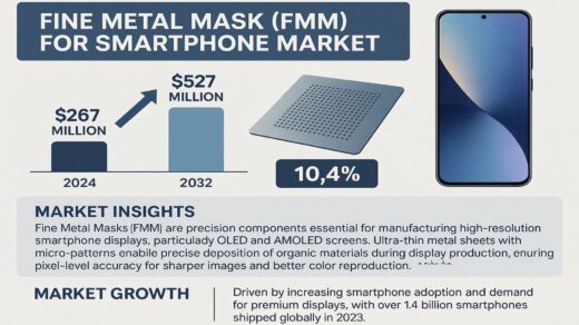 Fine Metal Mask (FMM) for Smartphone Market to Reach USD 527 Million by 2032, Growing at a CAGR of 10.4%