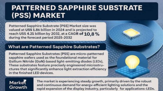 Patterned Sapphire Substrate (PSS) Market to Reach USD 4.21 Billion by 2032, Growing at a CAGR of 10.8%