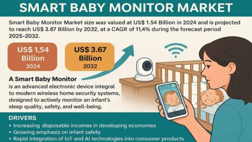 Smart Baby Monitor Market to Reach USD 3.67 Billion by 2032, Growing at a CAGR of 11.4%